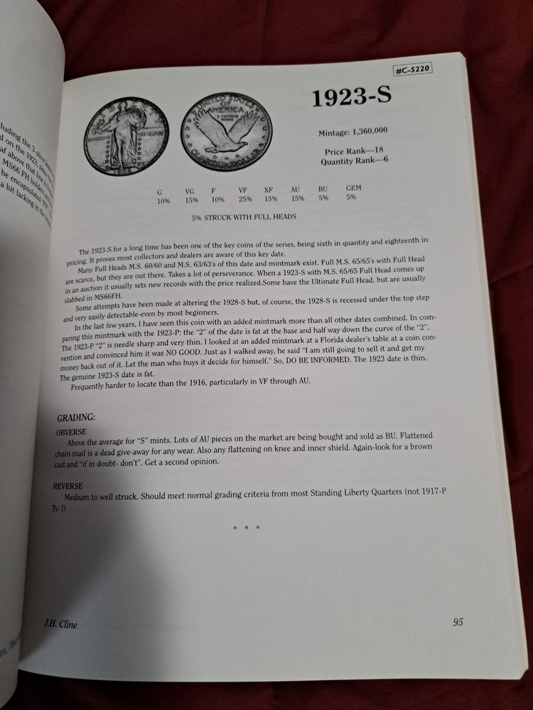 Standing Liberty Quarters Third Edition J. H. Cline