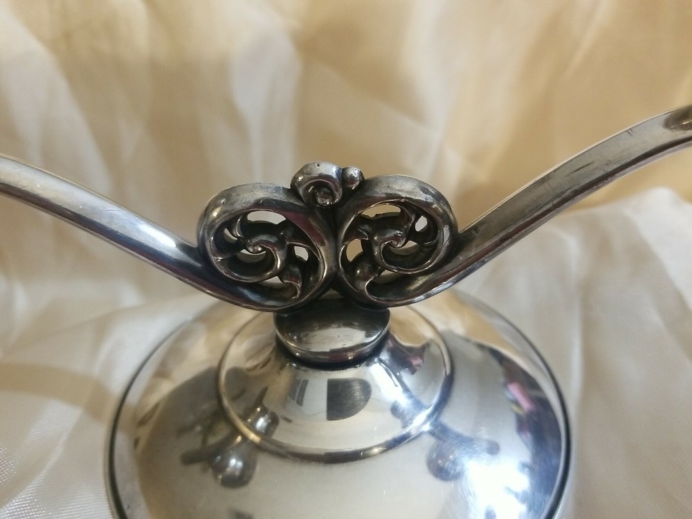 WM A Rogers Vtg Silverplate Double Candlestick Holder