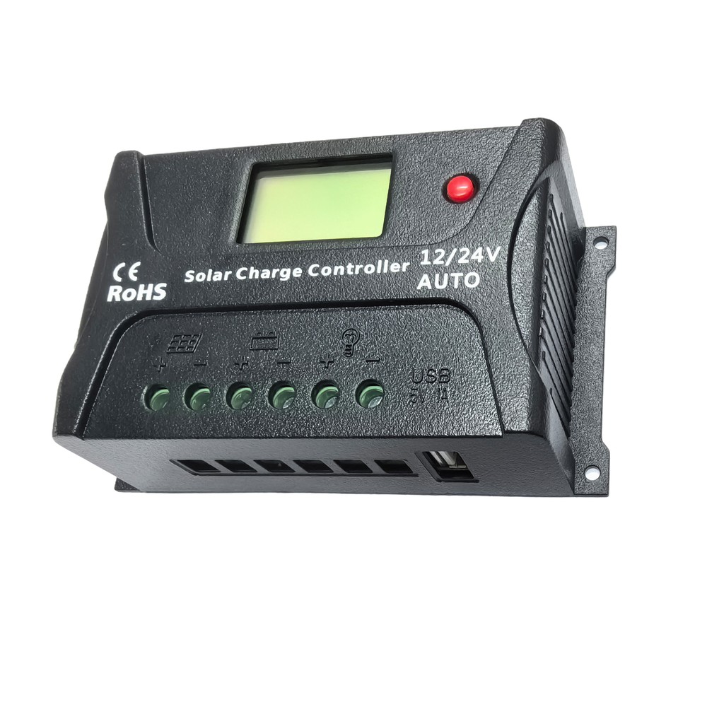 ALEKO 24V 20 Watt Monocrystalline Solar Panel Charging Controller Kit