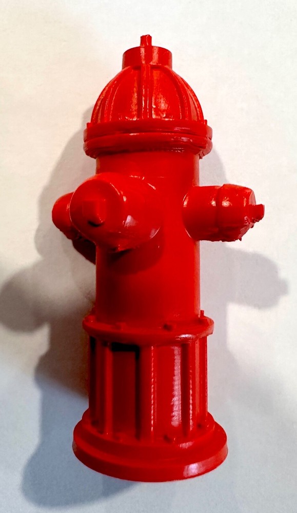 RTR Painted - N Scale 3D Resin Printed Fire Hydrant - 10 Pack
