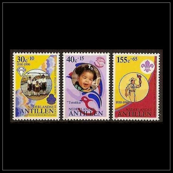 Netherlands - Dutch Antilles Issue 1990 (941-943) Scouting