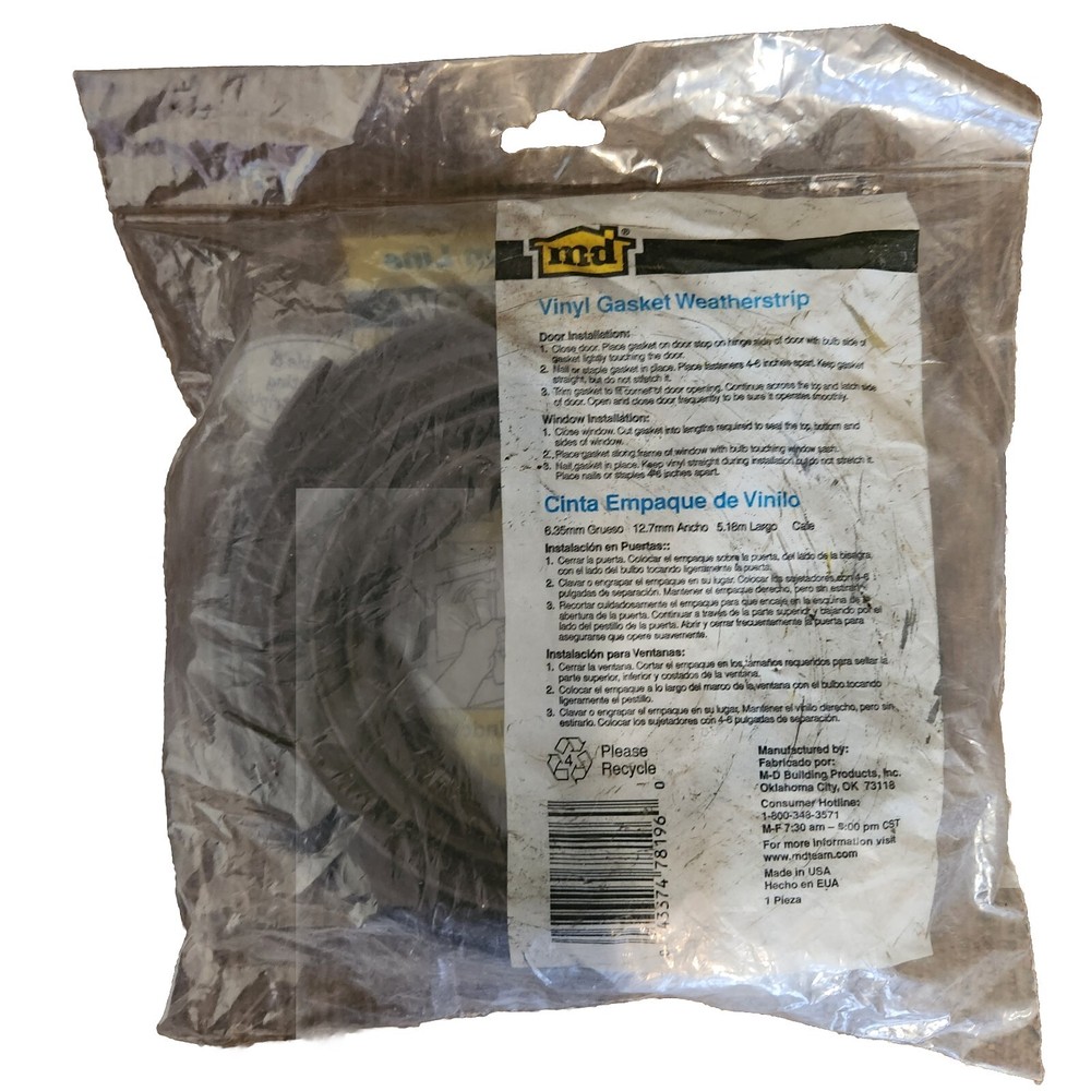 M-D 17' Gasket Weatherstrip