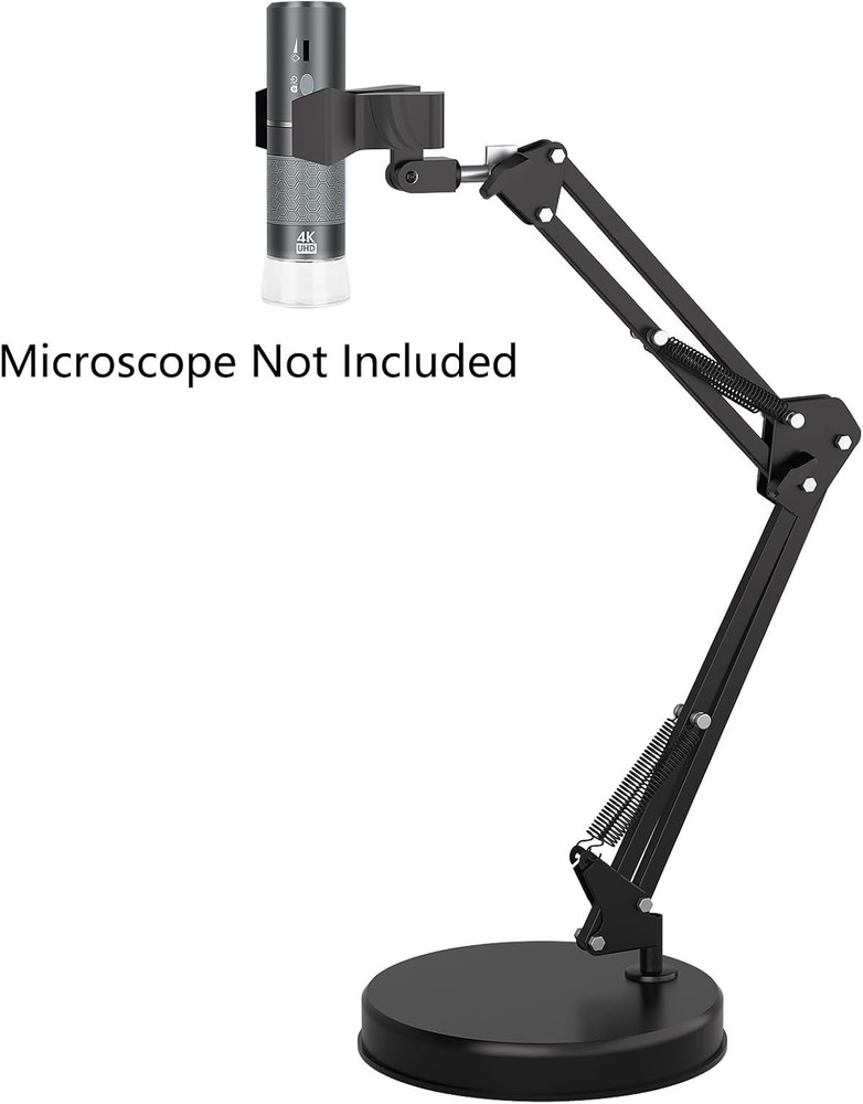 Flexible Arm Stand for Digital Microscope, 21.6” Height Adjustable Bracket