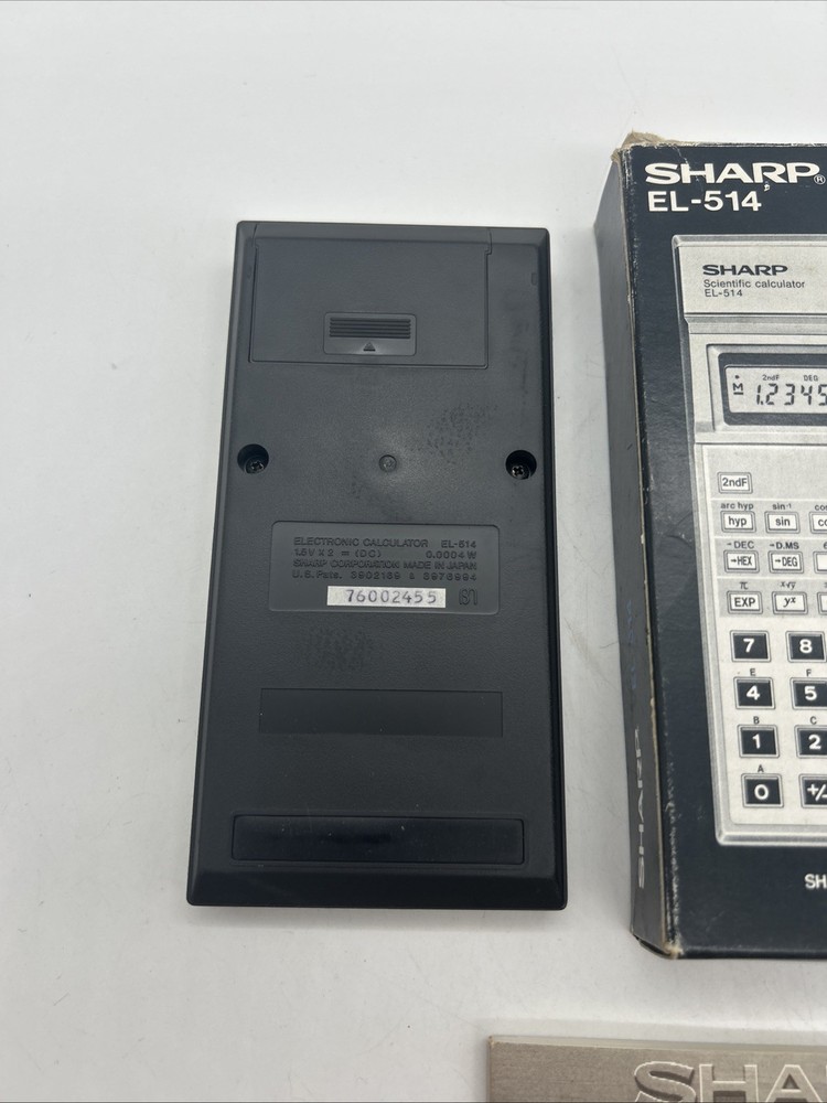 Sharp Vintage Scientific Calculator EL-514 In Box W/Manual Working