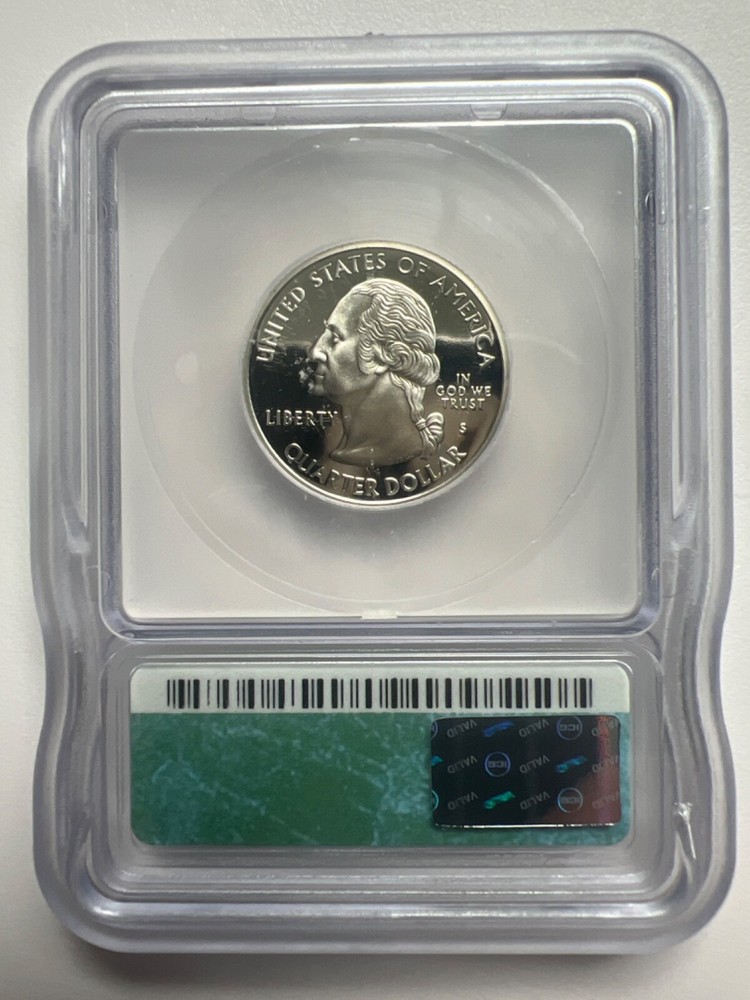 2004 S Wisconsin State quarter silver ICG