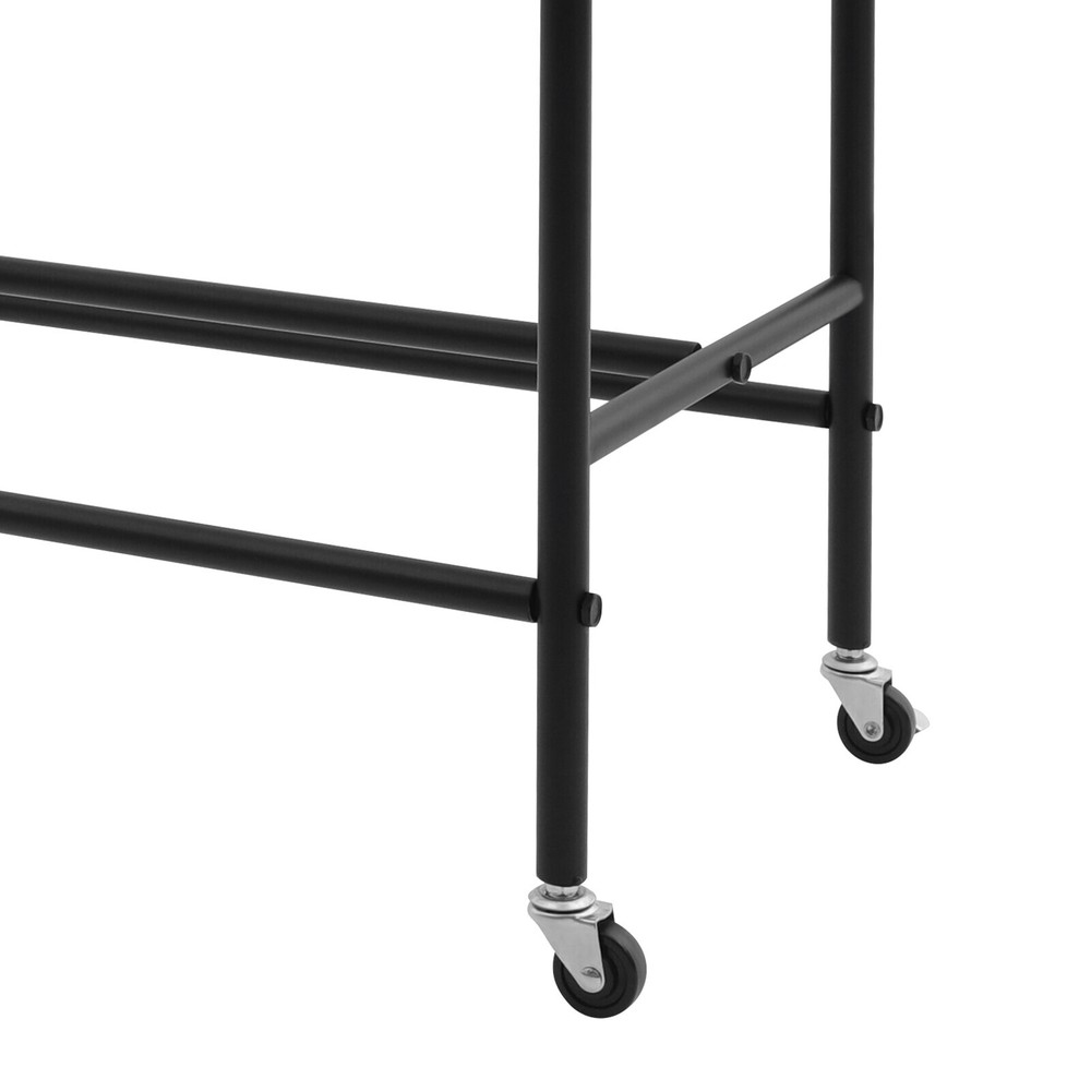 4 Tier Rolling Printer Filament Storage Rack, Filament Spool Holder with Wheels
