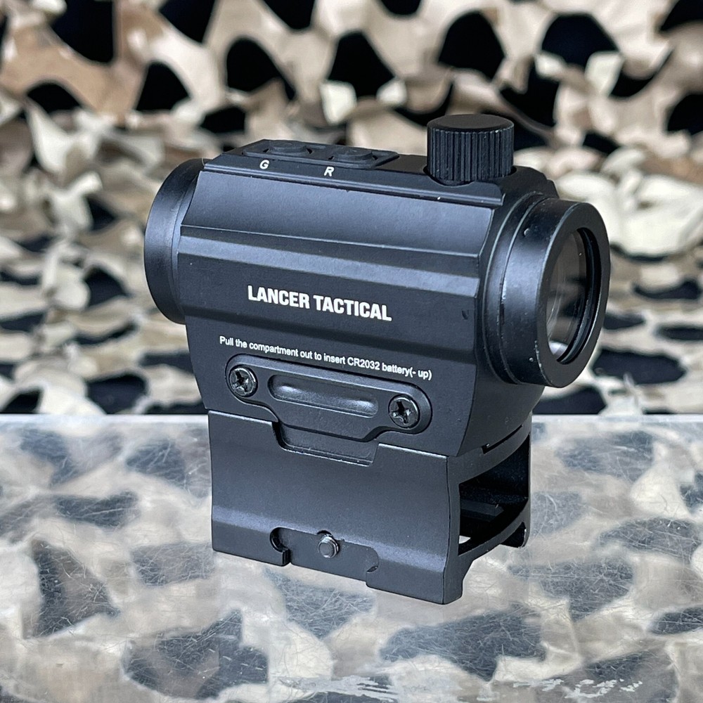 NEW Lancer Tactical Red/Green Dot Reflex Sight w/ Riser - Black (CA-1429B)