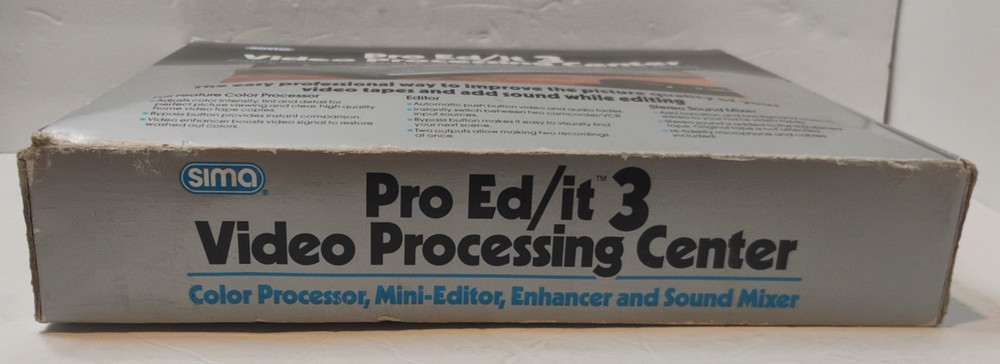 1991 Pro Ed/it 3 Video Processing Center COMPLETE *Tested & Working*