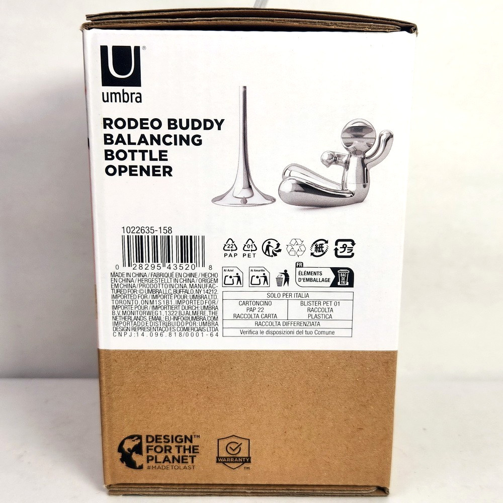 Chrome Bottle Opener Umbra Rodeo