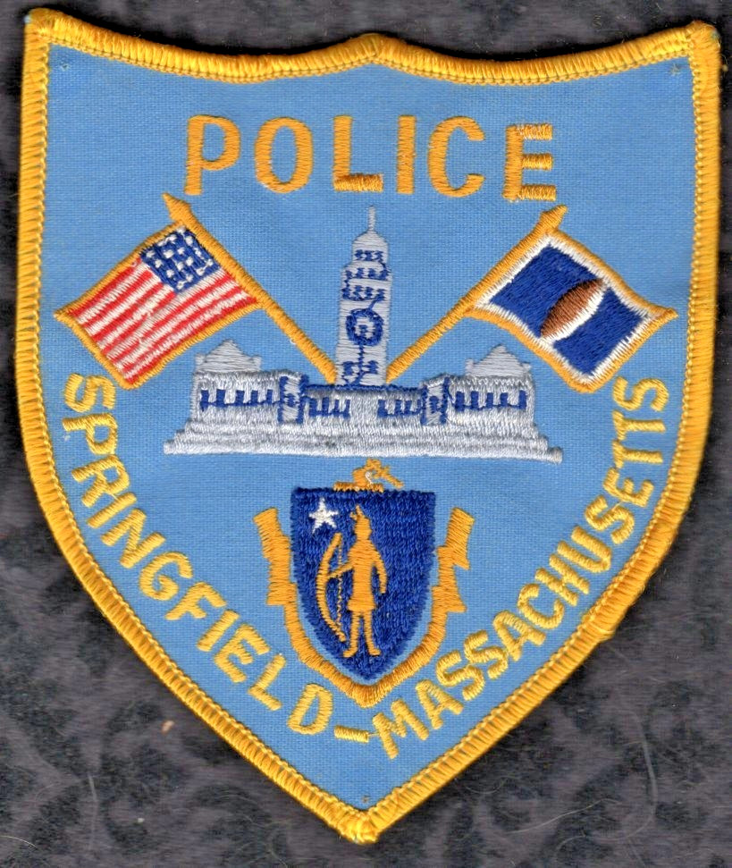 Springfield Massachusetts Police Shoulder Patch = Read " Item Condition