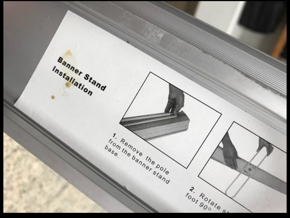 Skyline 3000R 32” Retractable Banner Stand - Used