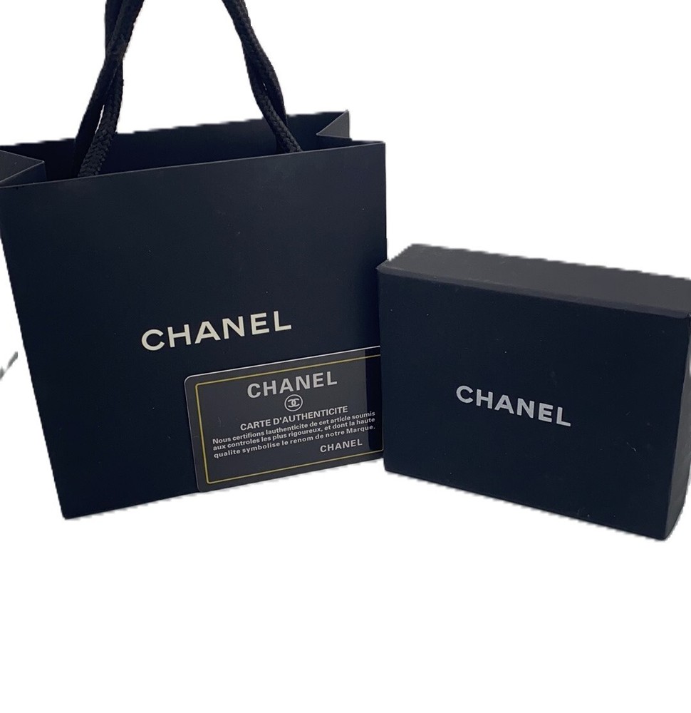 CHANEL Empty Pendant Gift Box Shopping Bag Whole Set