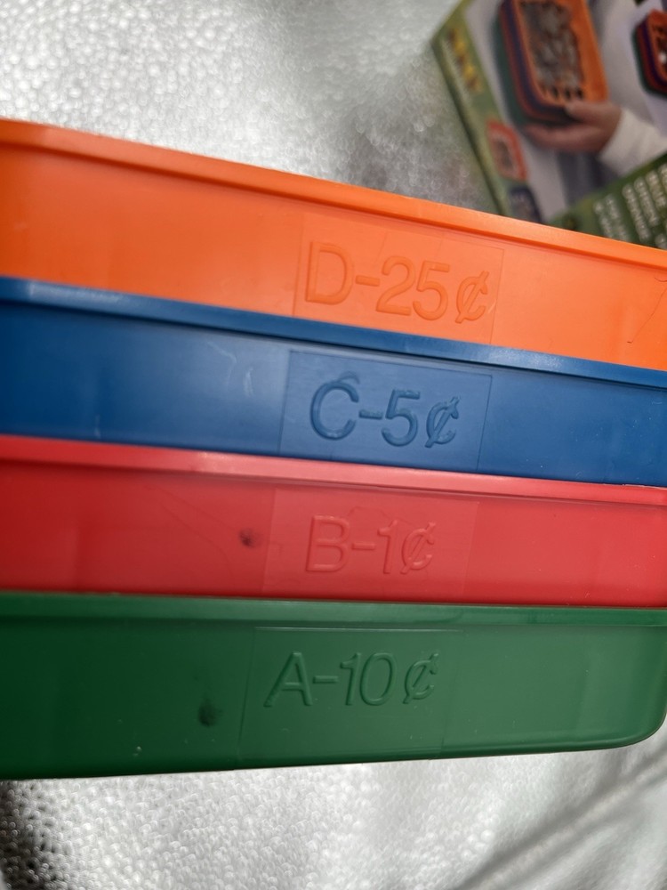 Coin Sort Junior Speed Coin Sorting Trays Set. MMF. Change Counter