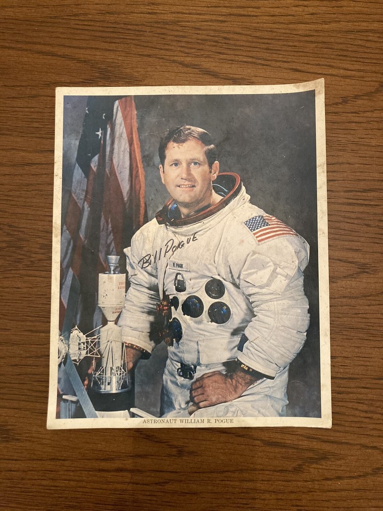 Astronaut William (Bill) Pogue Signed 8x10 Color Photo