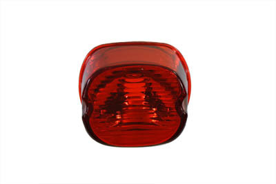 Laydown Style Red Tail Lamp Lens fits Harley Davidson