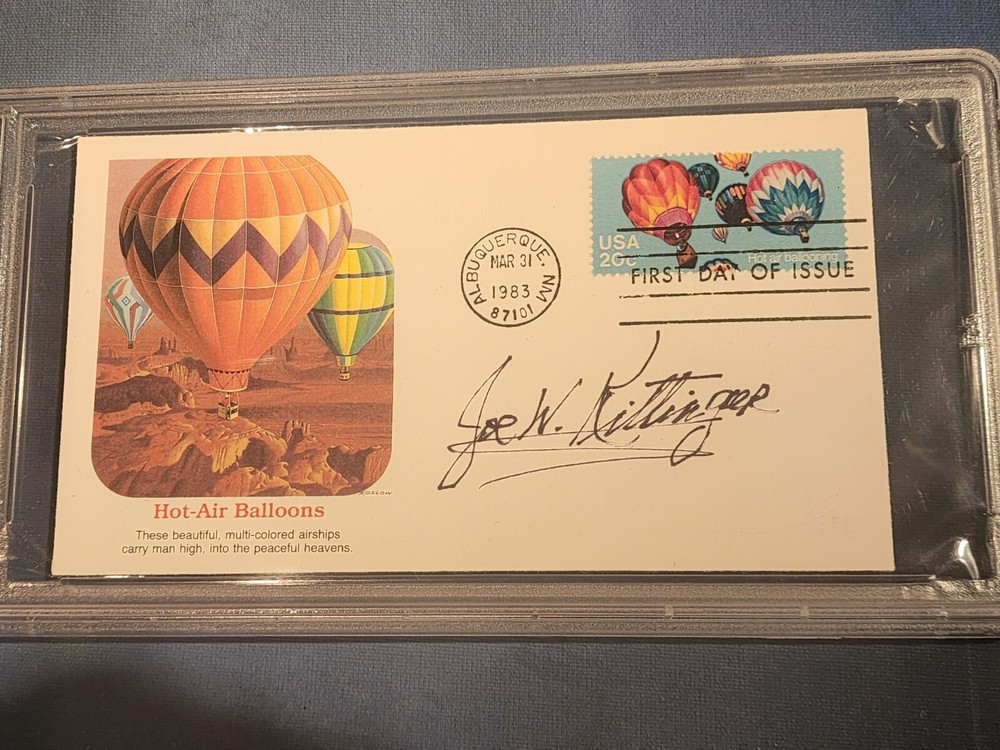 Colonel Joe Kittinger NASA AIR FORCE Signed FDC Envelope PSA AUTHENTIC LOA
