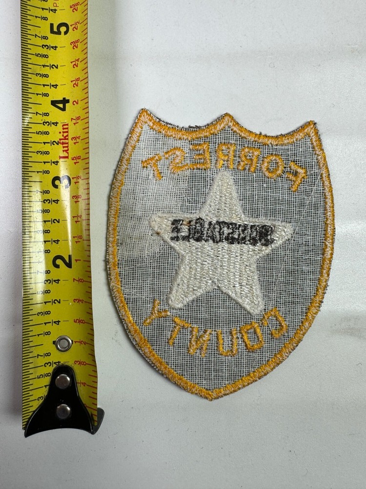 Forrest County Constable Mississippi MS 3.75" Patch W6