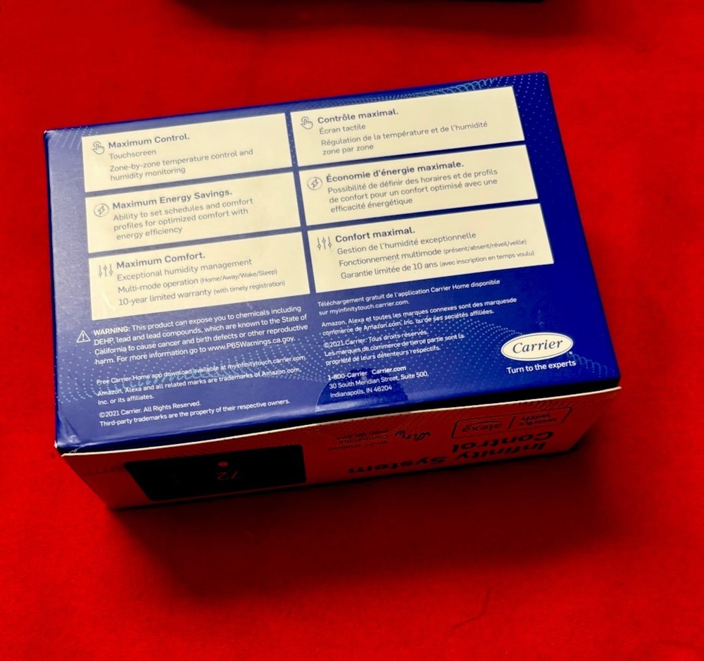 Carrier Infinity Programmable System Control Wifi Alexa-Black SYSTXCCITC01-C