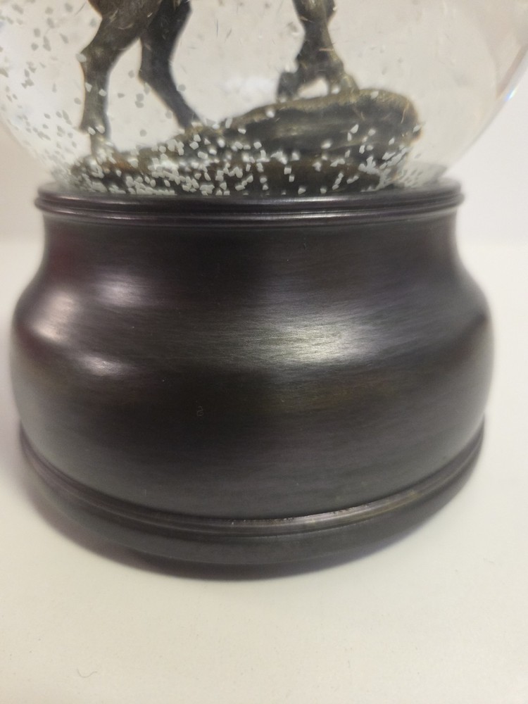 Bronze stag water globe