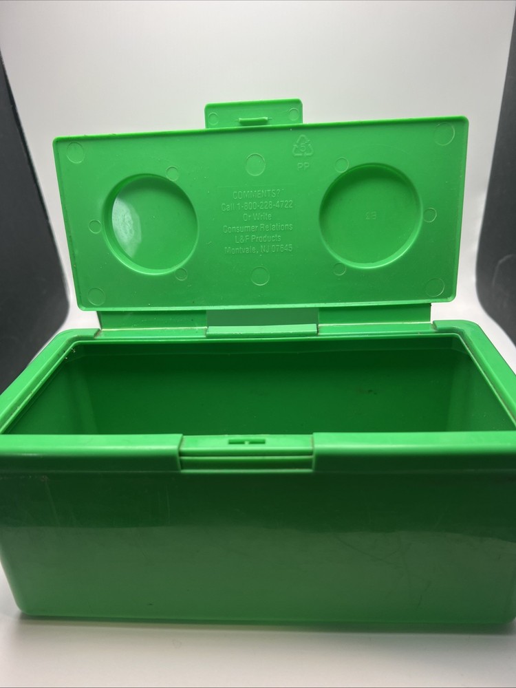 Vintage Chubs Baby Wipes Lego Stackable Storage Container Green