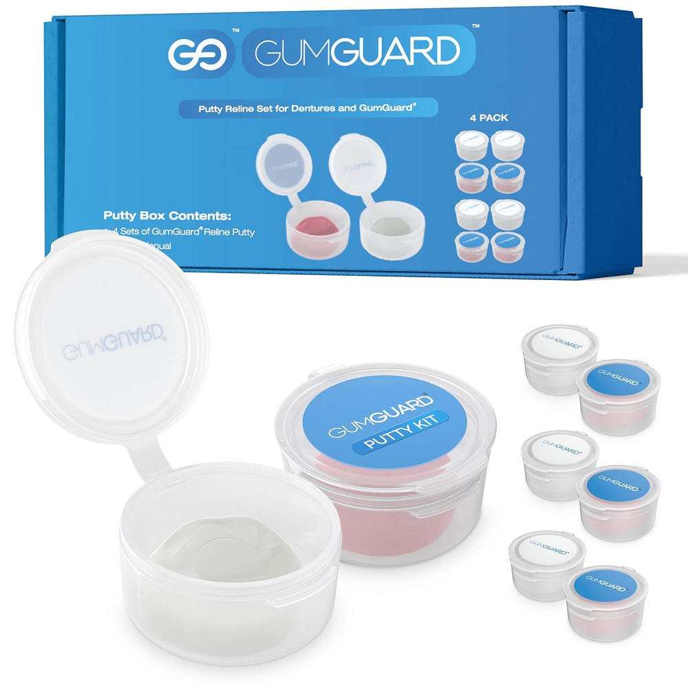 Denture Putty Pack Reline Set - Versatile, Fast Self-Curing - for Custom Fit & C