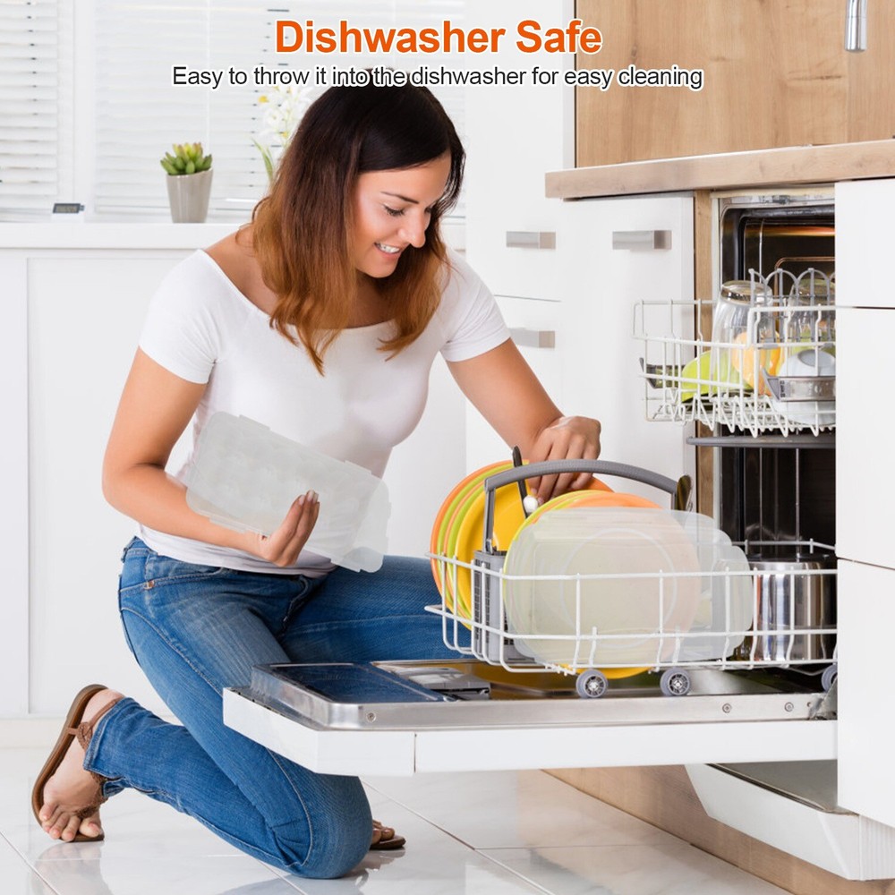 2x Plastic Egg Holder Stackable Egg Storage Box Egg Rack for Refrigerator Fridge