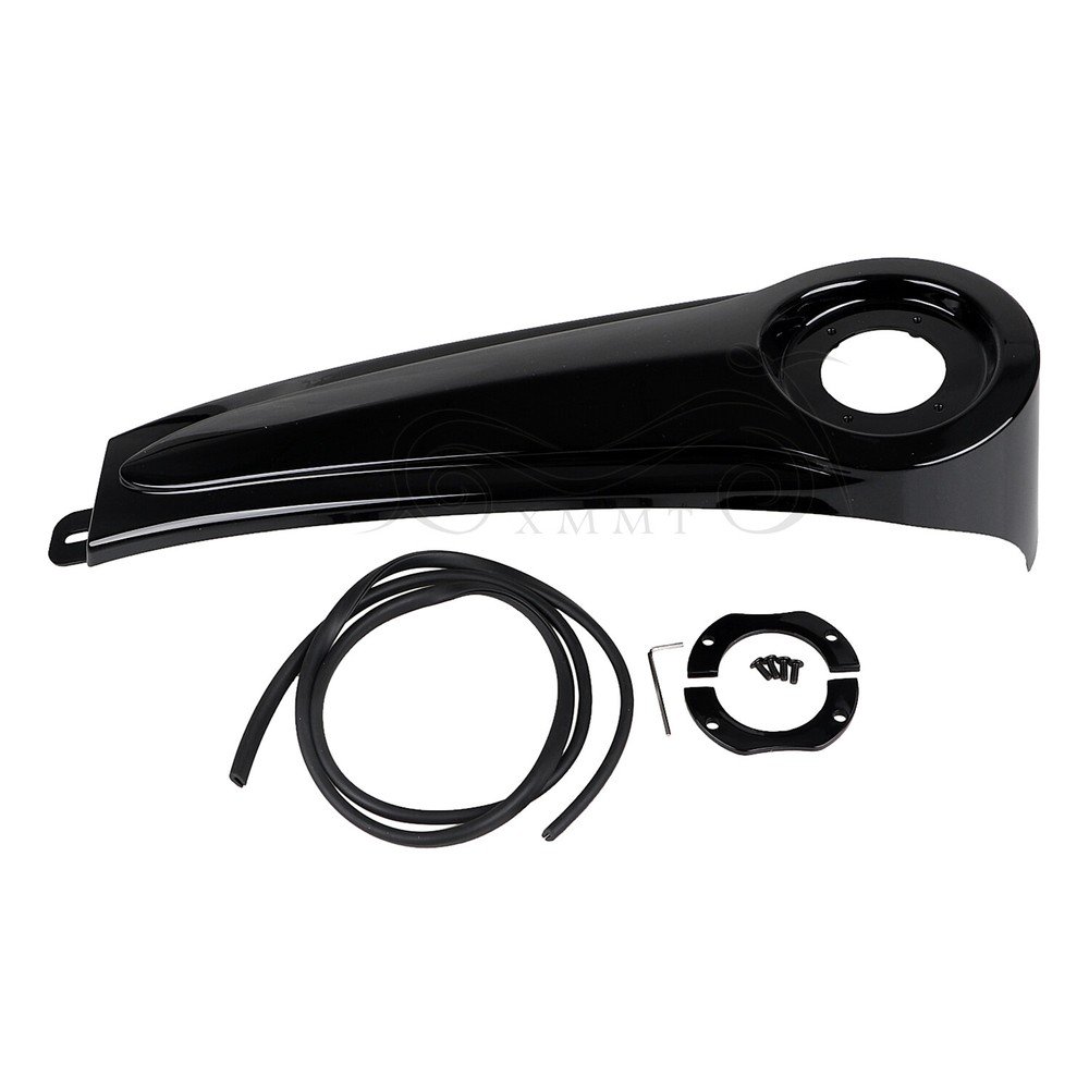 Gloss Black ABS Stretched Dash Panel For Harley Electra Glide FLHT FLHTC FLHTCU