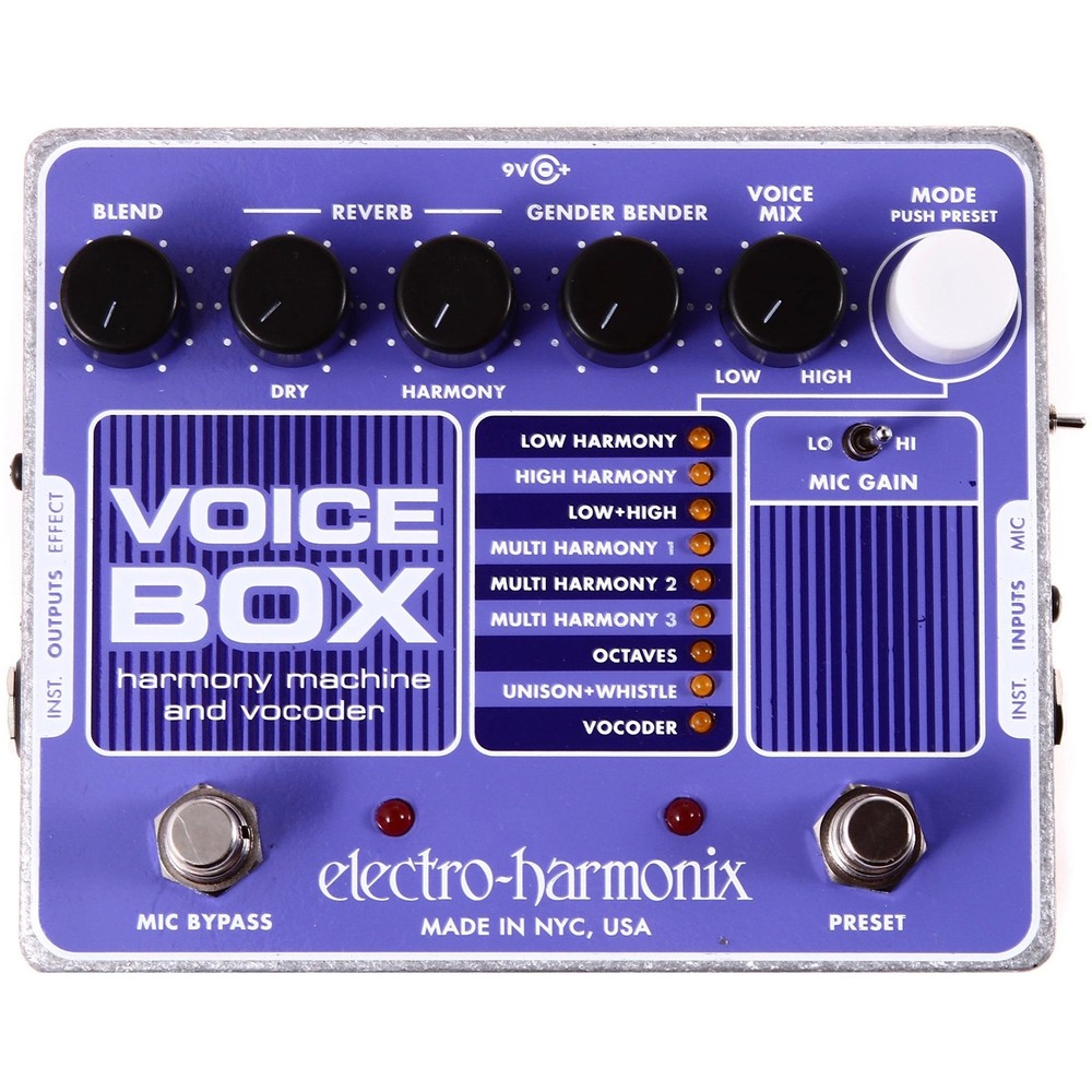 Electro Harmonix Voicebox Vocal Harmony Machine Vocoder Pedal