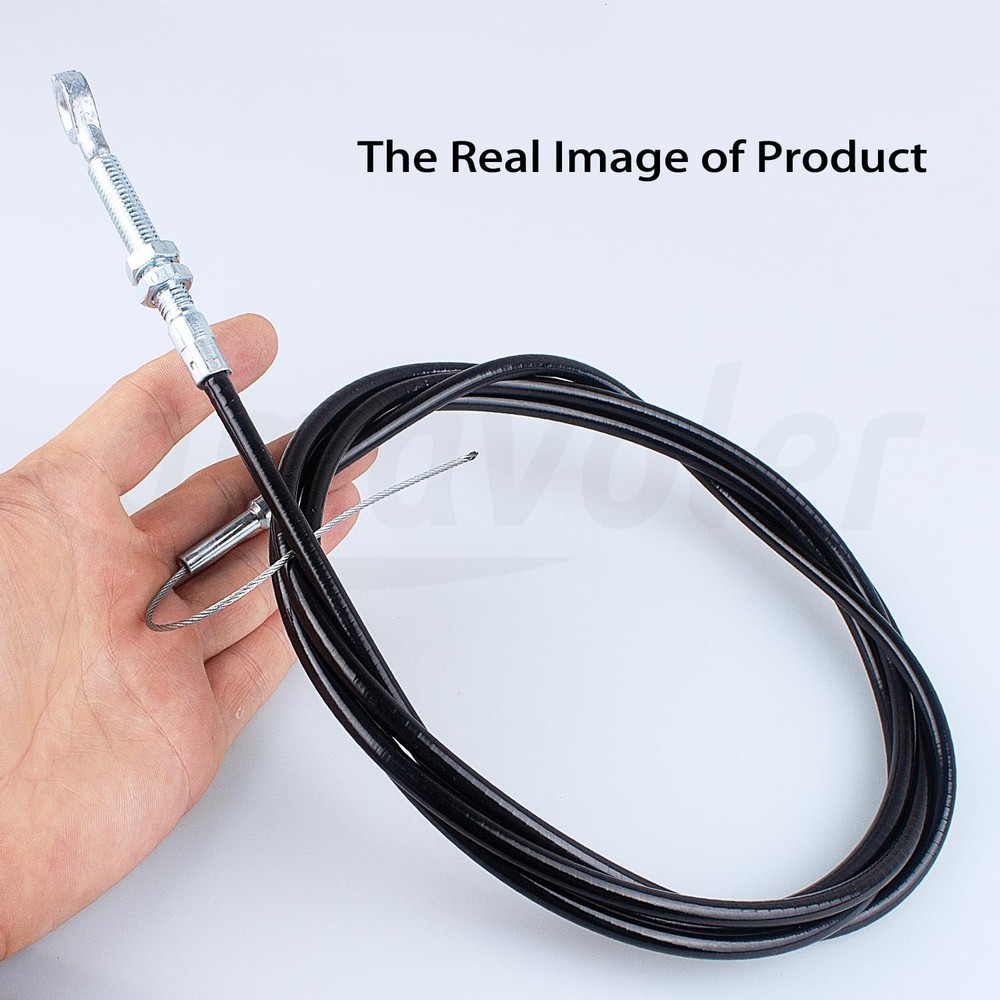 amavoler 90" Long Throttle Cable 8173 with 82" Casing Replacement for Black
