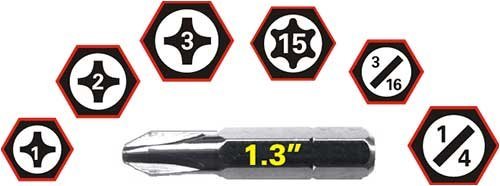 Picquic Stubby Multi-bit Screwdriver Small New Canada