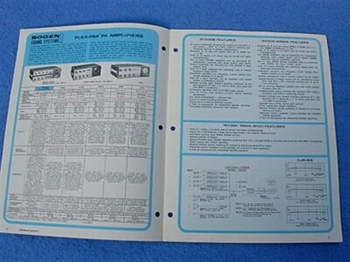 1960's Bogen Sound Systems Catalog No. 207B
