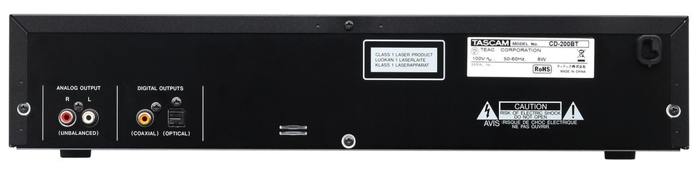 TASCAM CD-200BT Rackmount CD Player w/ Bluetooth Receiver