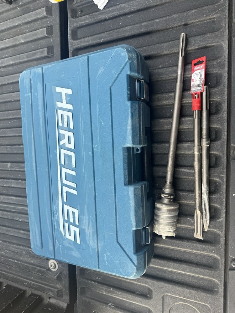 Hercules HE35 14 Amp 1-7/8" SDS-MAX Type Variable Speed Rotary Hammer W/Bits