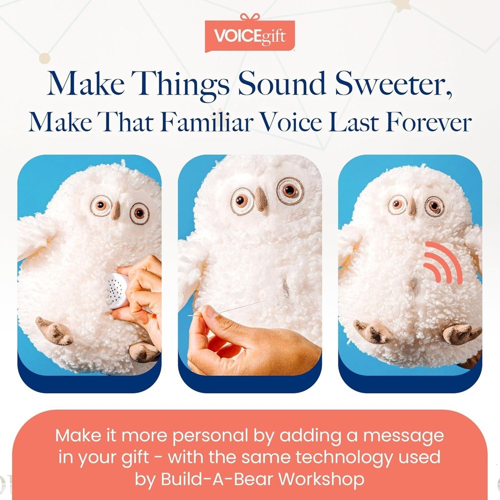 Personalized 60-Second Plush Toy Voice Recorder - Ideal for DIY Projects
