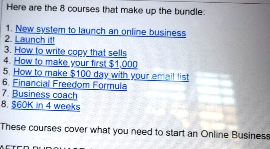 COURSE BUNDLE, FAST DELIVERY