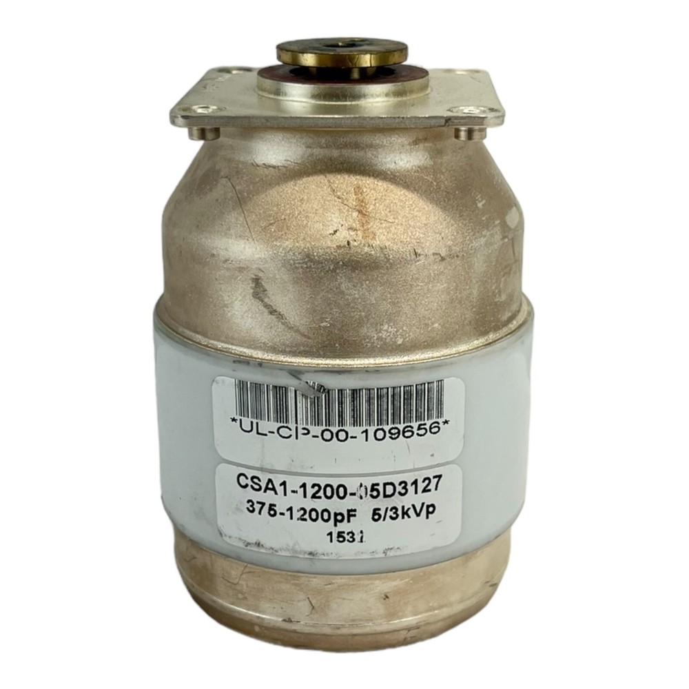 JENNINGS TECHNOLOGIES VACUUM VARIABLE CAPACITOR CSA1-1200-05D3127 375-1200PF