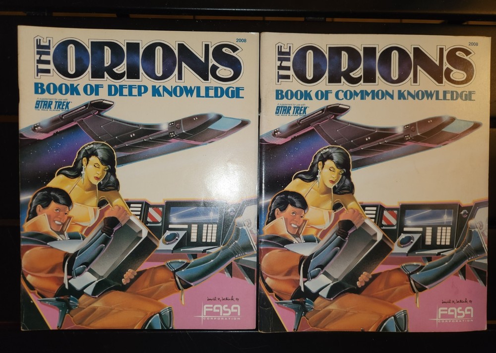 FASA Star Trek Orions Deep Knowledge & Common Knowledge Paperback 1987