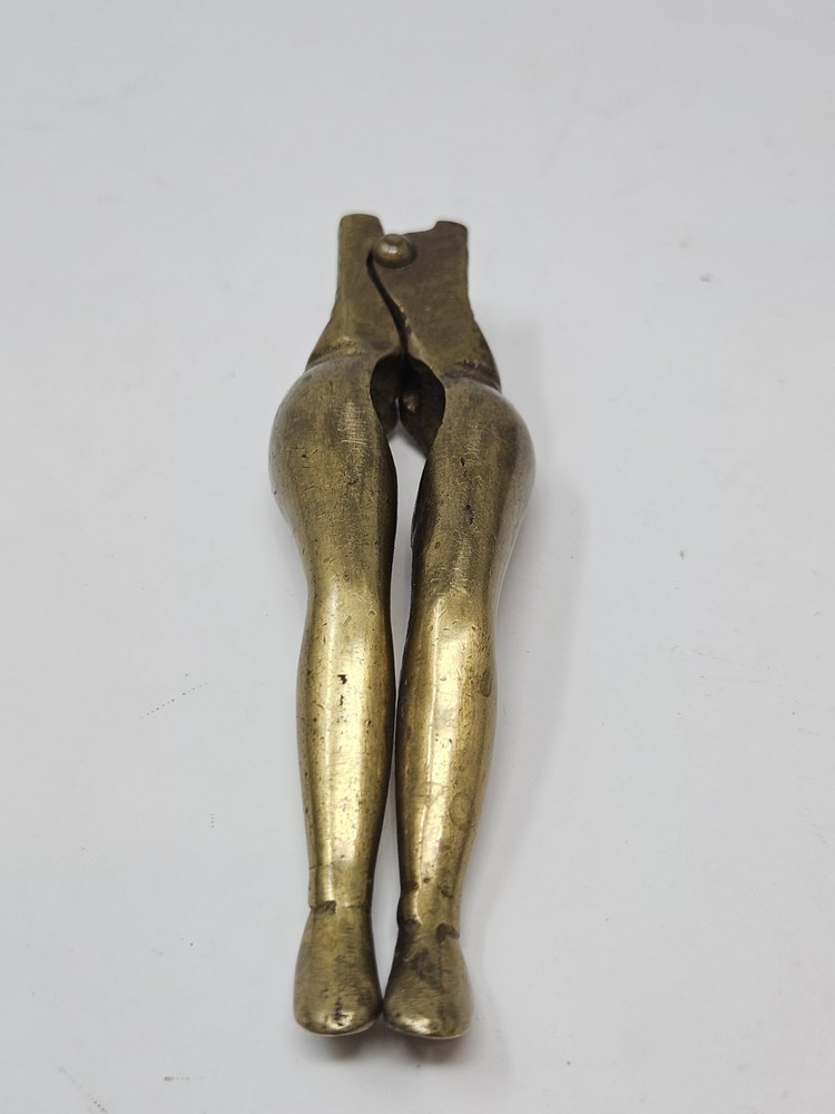 Nutcracker Ladies Legs Risque Funny Solid Brass Barware Party Vintage