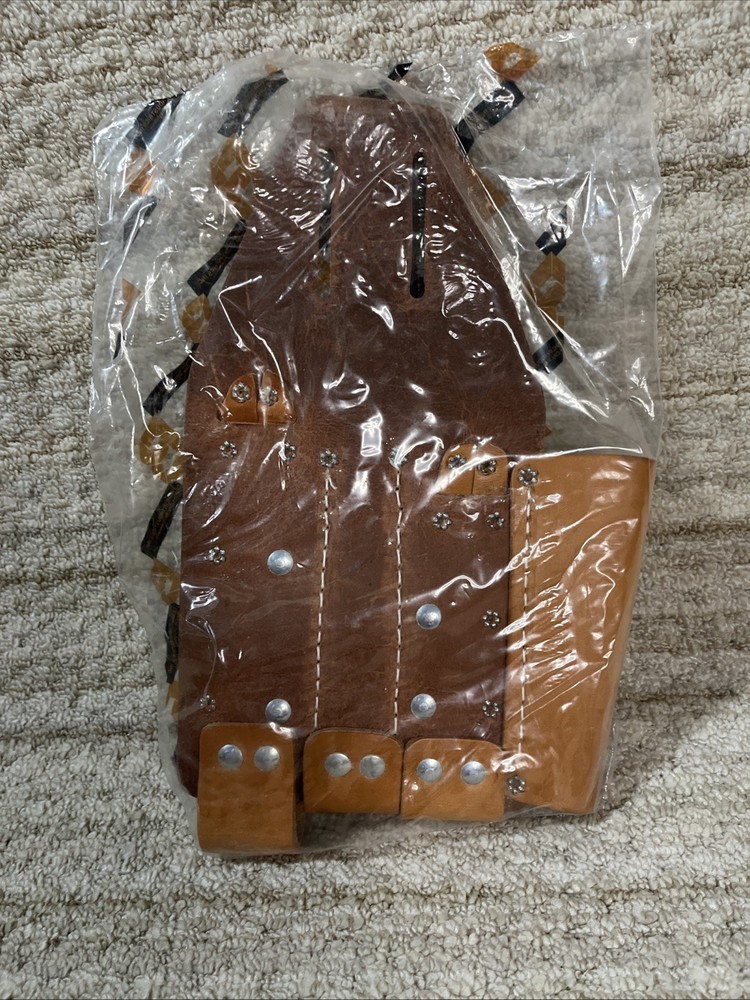NEW - Bashlin 112-HLS GROUNDSMAN Leather Tool Belt 4 Pocket Holder - Tan