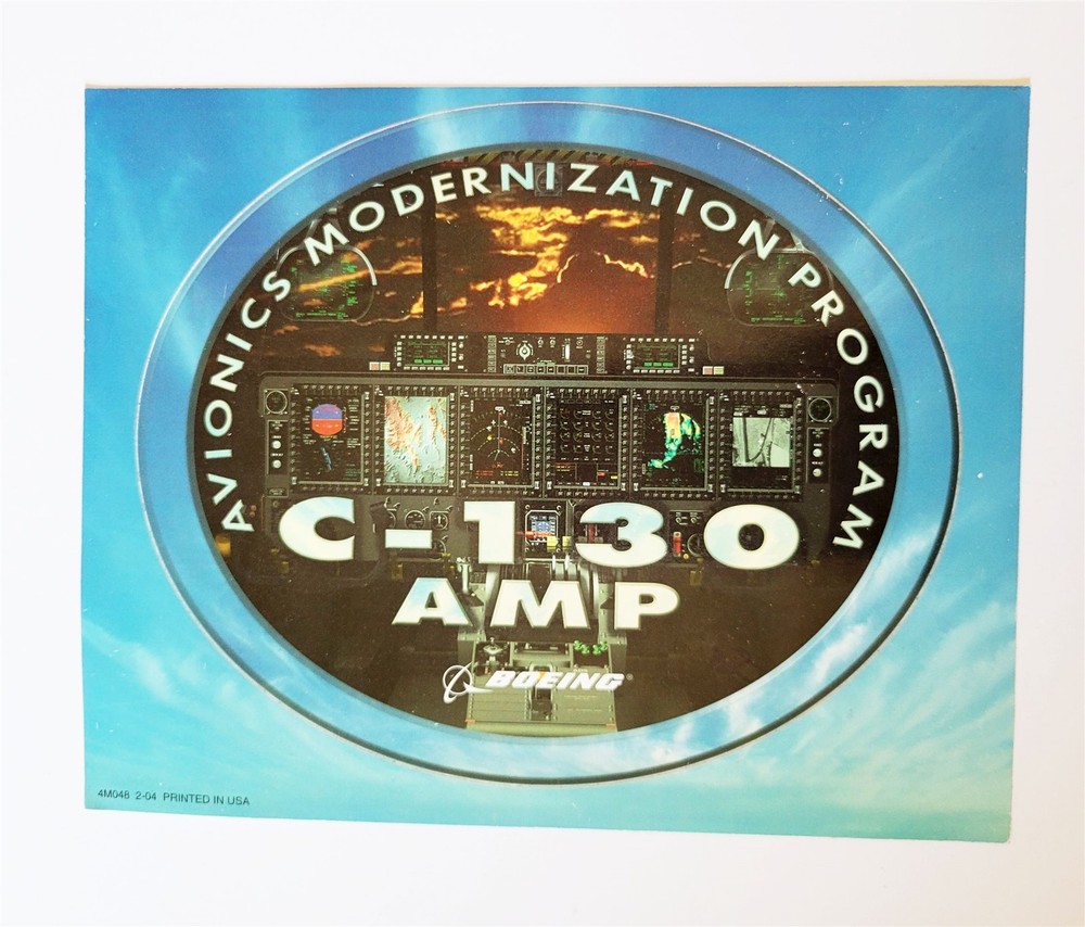 Boeing C-130 Amp Avionics Modernization Program Sticker Decal New Military
