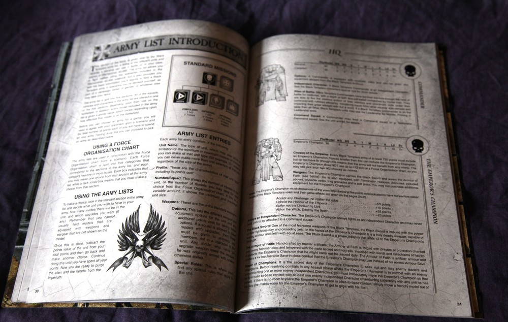 Warhammer 40k, Black Templars Codex, 4th Edition, 2005, Games Workshop
