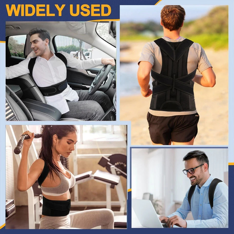 Back Brace Posture Corrector for Men and Women - Upper and Lower Back Support