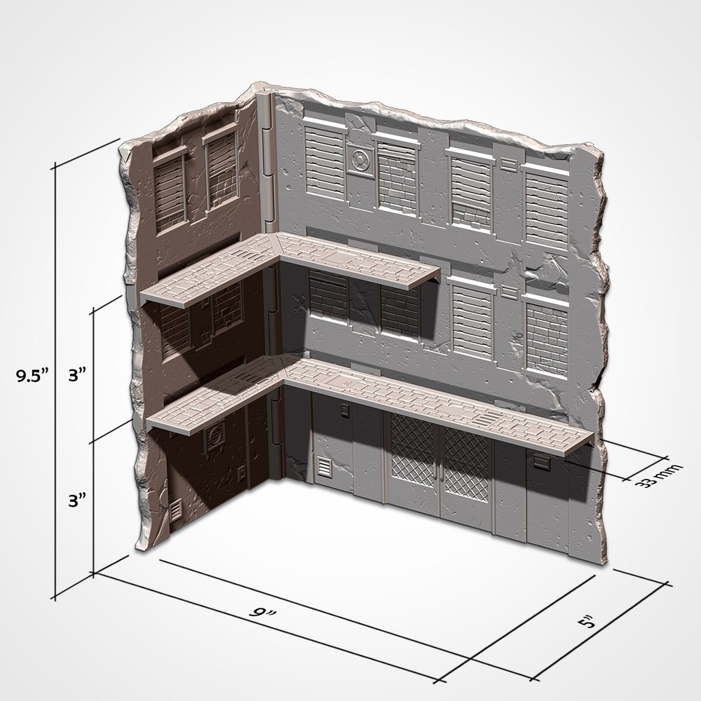 WTC 40K Foldable Terrain - Eastern Bloc | WH40K Wargame Scenery