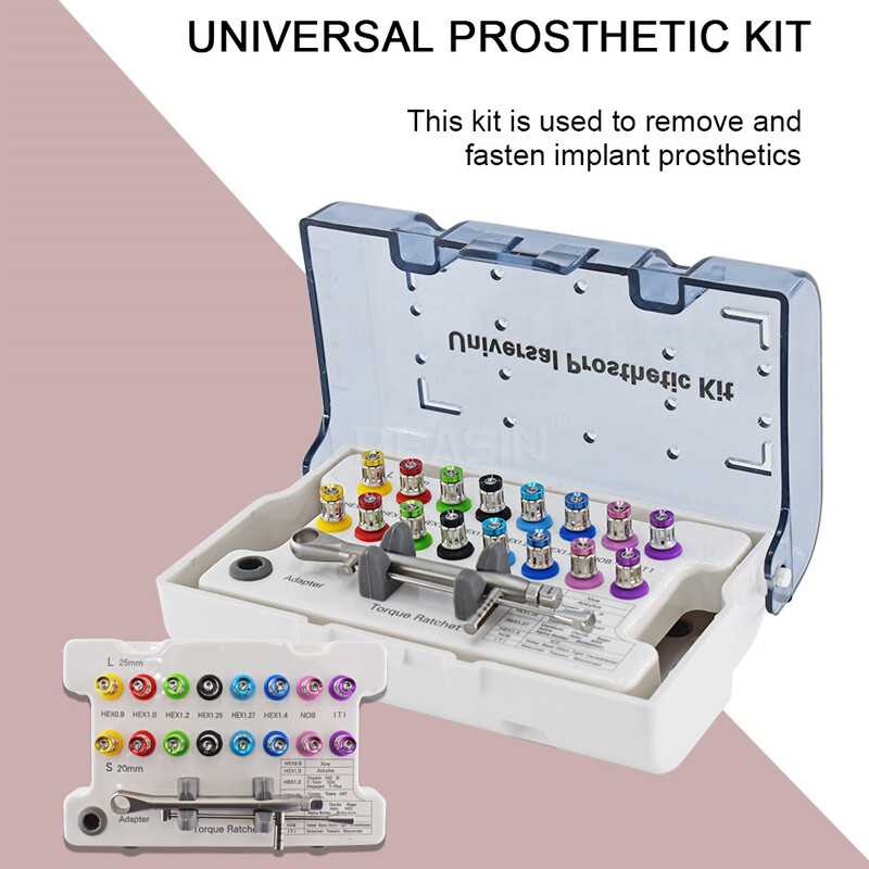 Universal Prosthetic Restoration Hand Driver Tool Kit Dental Implant Instruments