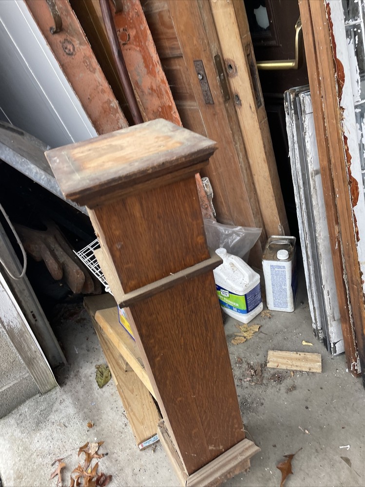 Bova 65 antique oak no post 34.75 x 6“ square