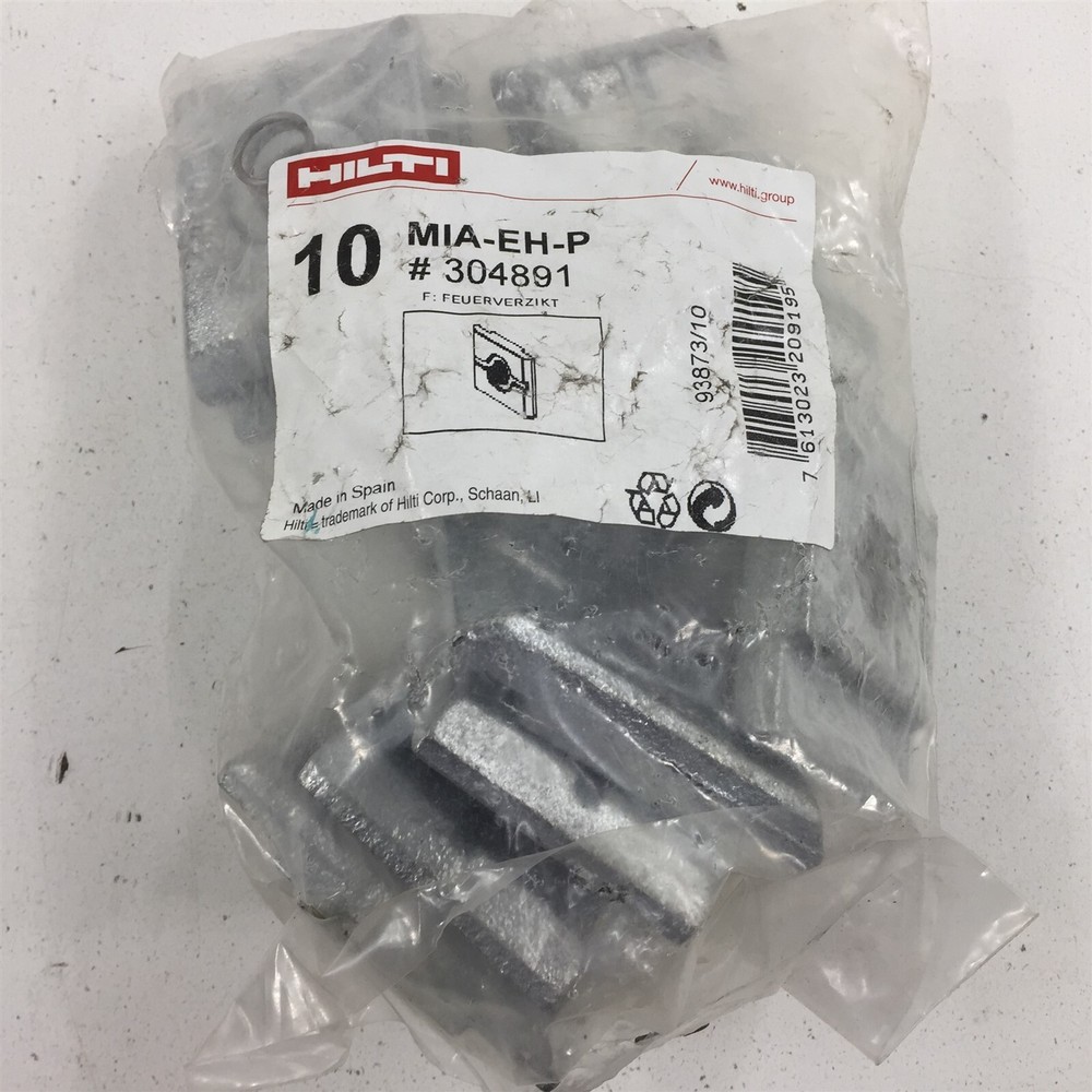 (10) Hilti MIA-EH-P Galvanized Backing Plate