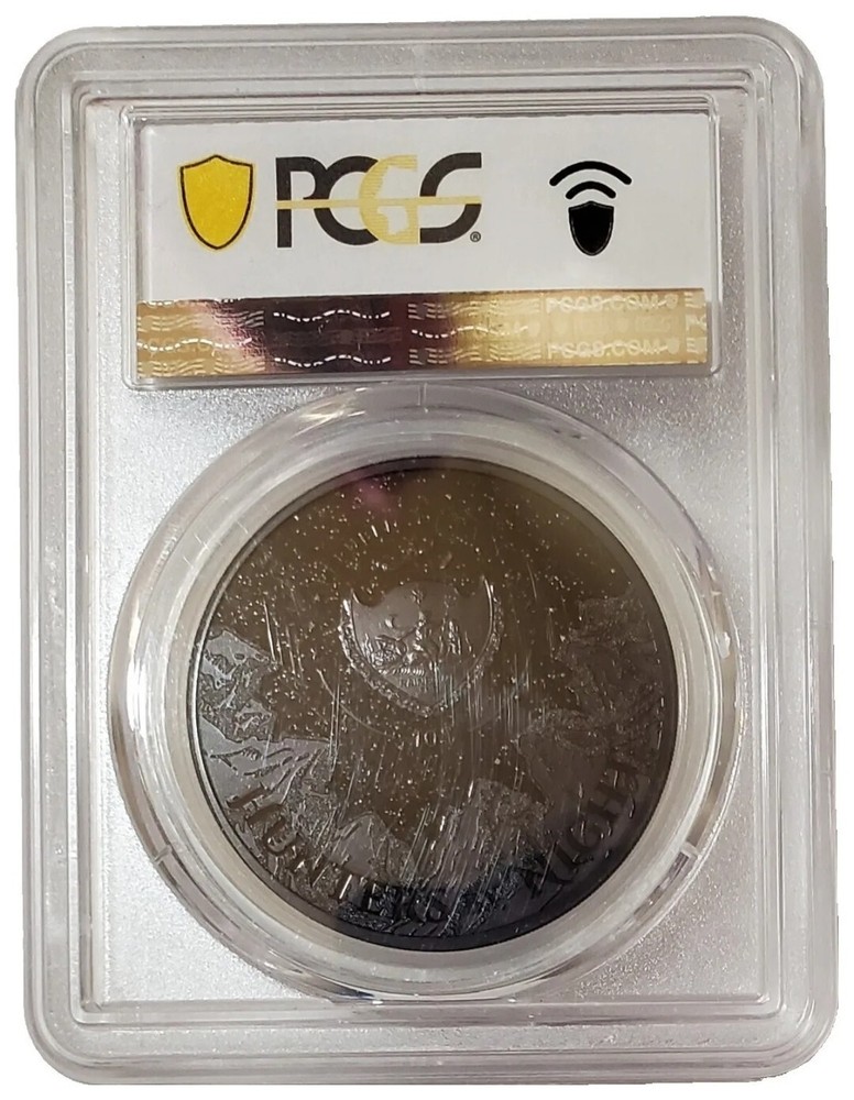 2022 2 Oz Silver $10 Palau PYTHON Hunters By Night PCGS PR70DCAM FDOI Proof Coin