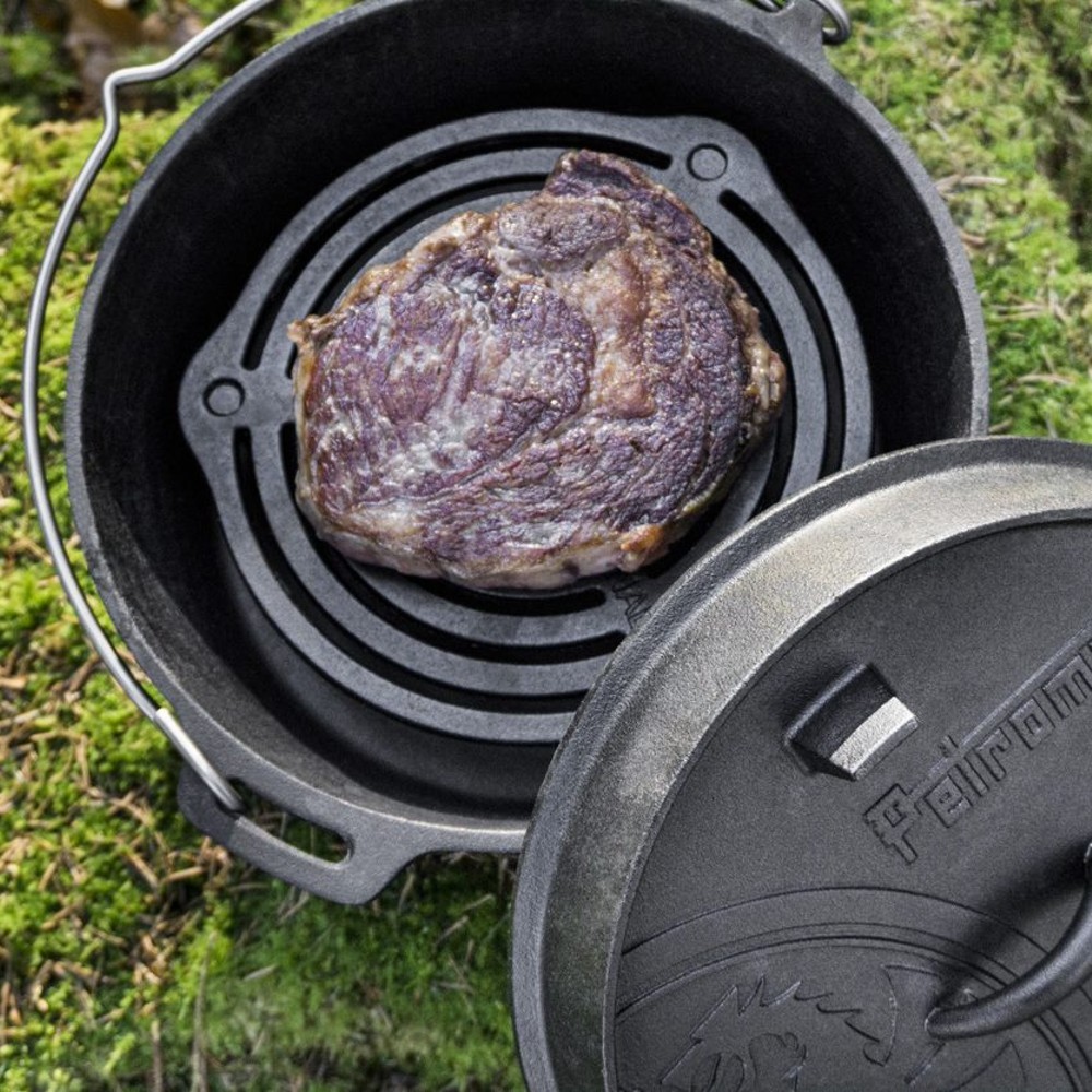 Petromax Cast Iron Dutch Oven Stack Grate Trivet, Prevent Bottom Burning