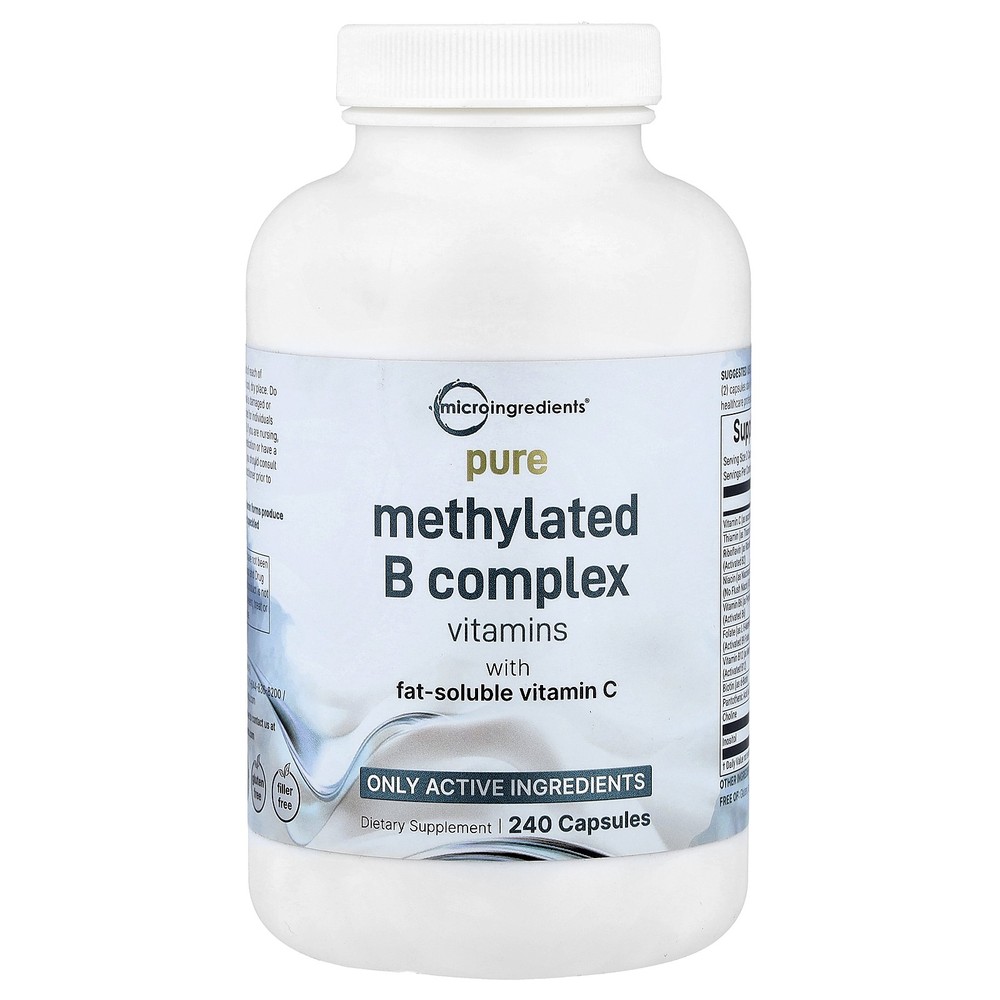 Pure Methylated B Complex Vitamins, 240 Capsules