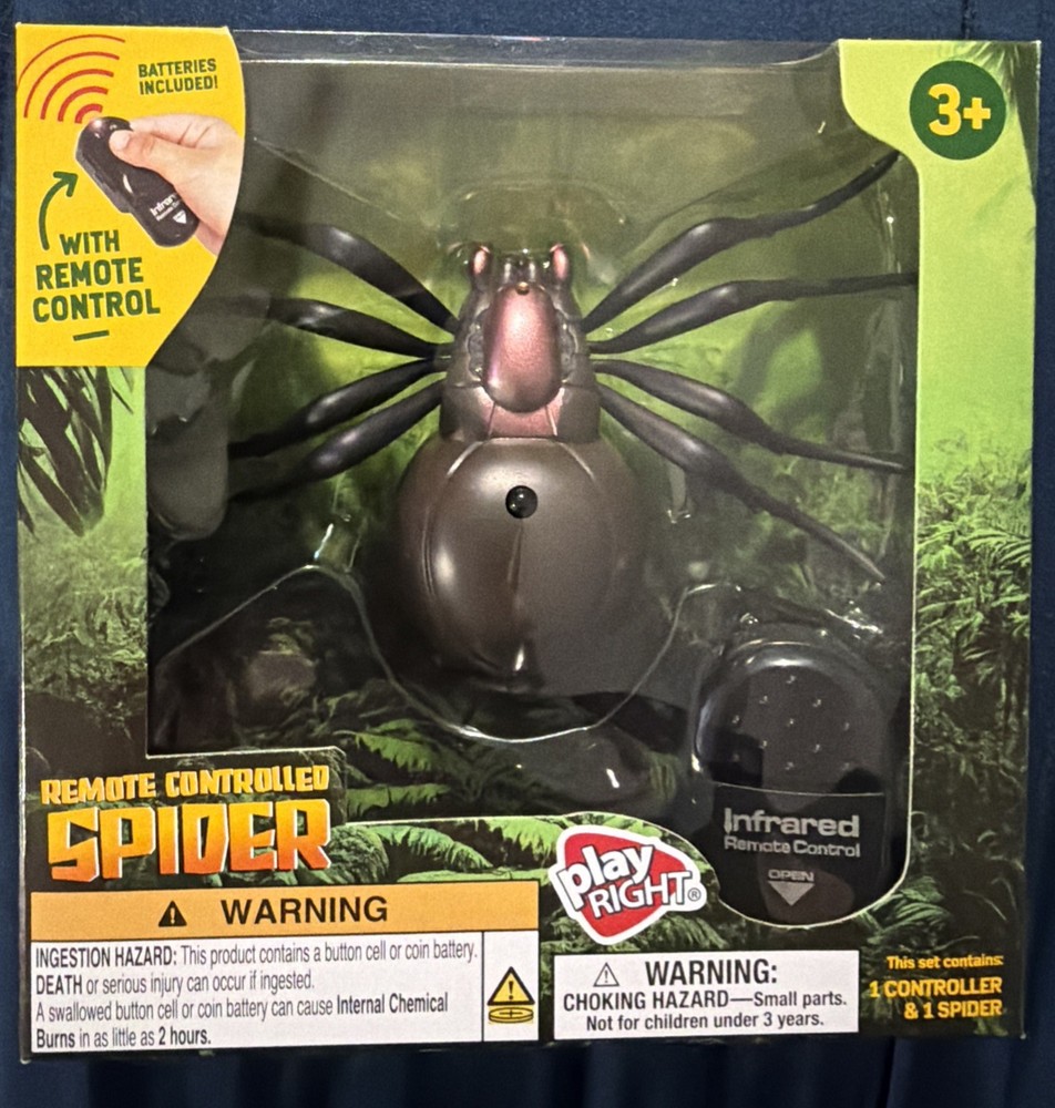 play Right Infrared Remote Controlled Spider (Brown/Copper/Black)  E9A